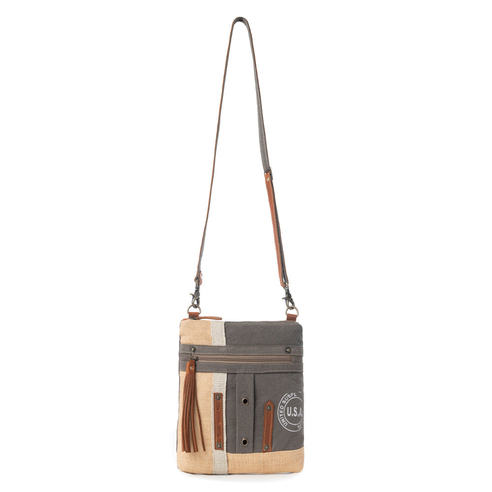 USA Canvas Patch Crossbody Bag