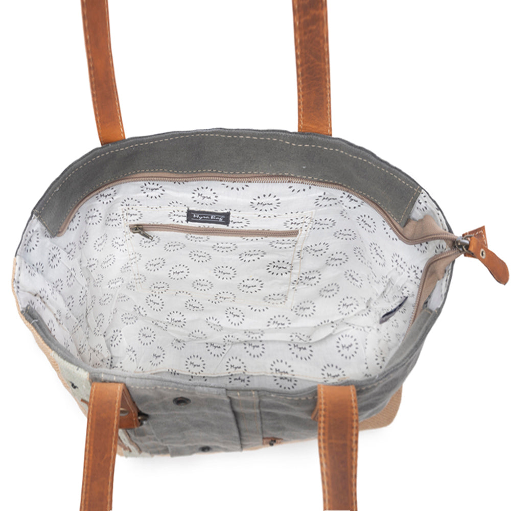 USA Canvas Patch Tote Bag