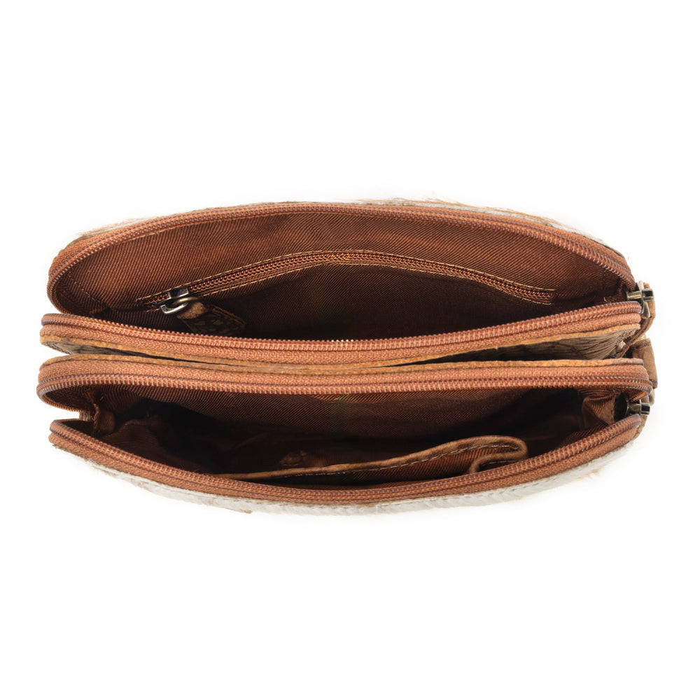 Swift Rider Leather Hairon Bag