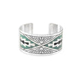 Day Rise Etched Metal Cuff Bracelet