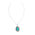 High Sierra Turquoise & Silver Tone Crafted Necklace