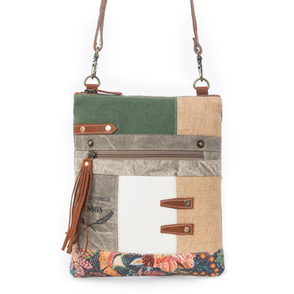 Boulangerie Floral Trim Crossbody Bag