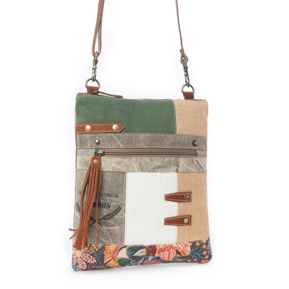 Boulangerie Floral Trim Crossbody Bag