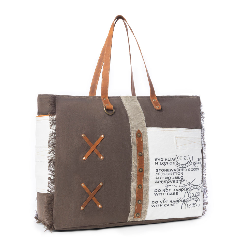 Graded Cotton Farmland Weekender Bag