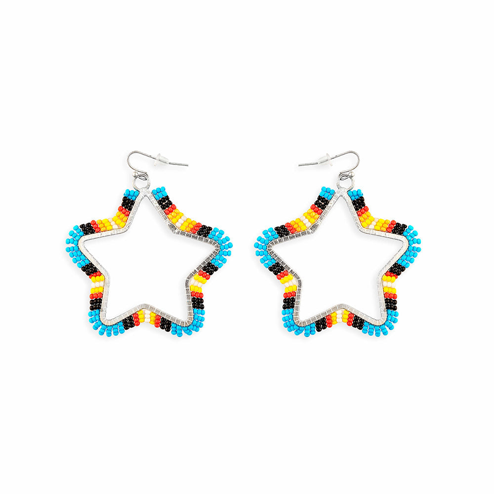 Star Light Star Bright Beaded Earrings