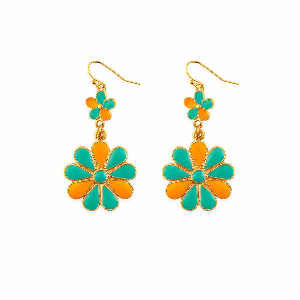 Sun Mesa Flower Earrings