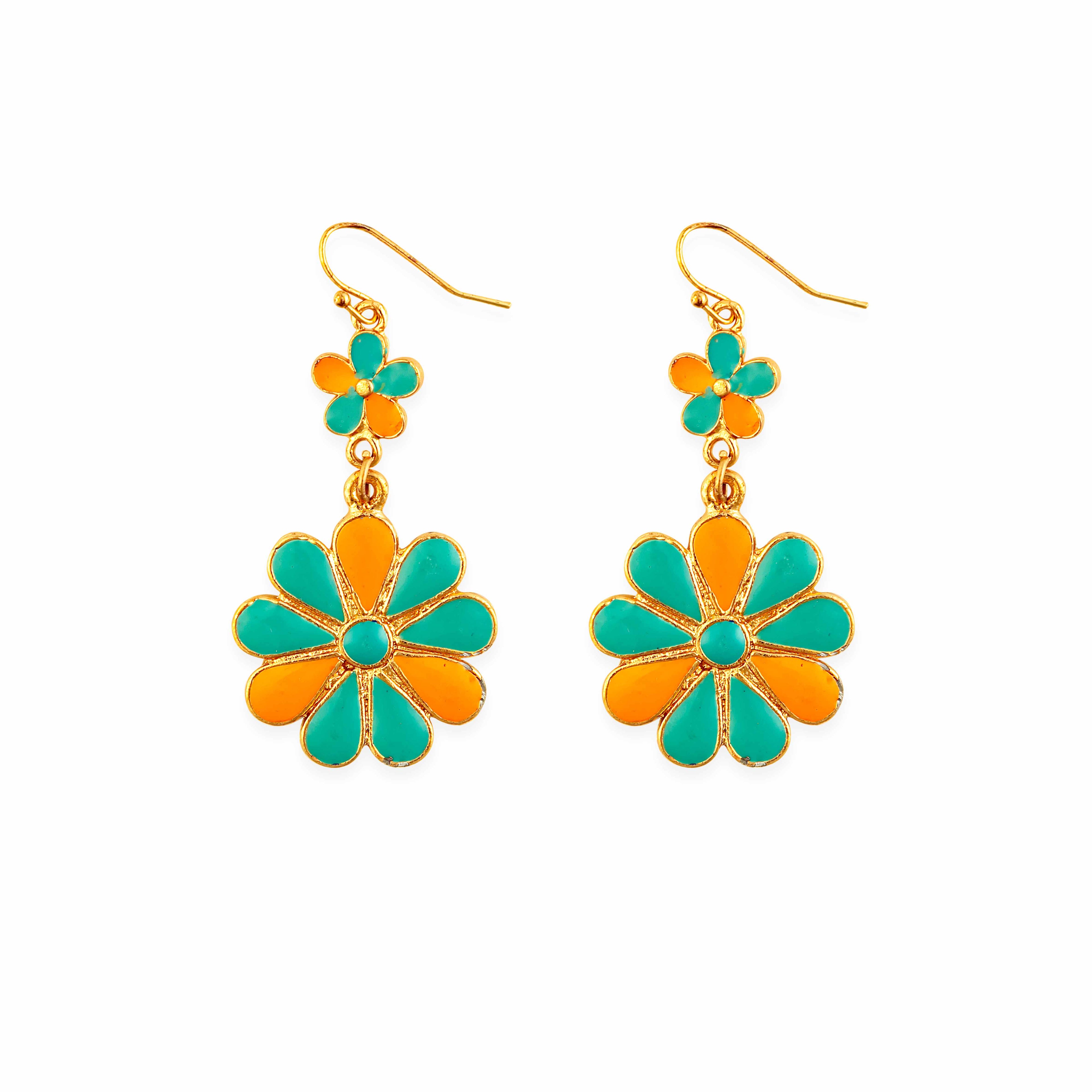 Sun Mesa Flower Earrings