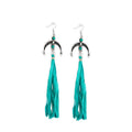 Moon Empress Fringe Earrings