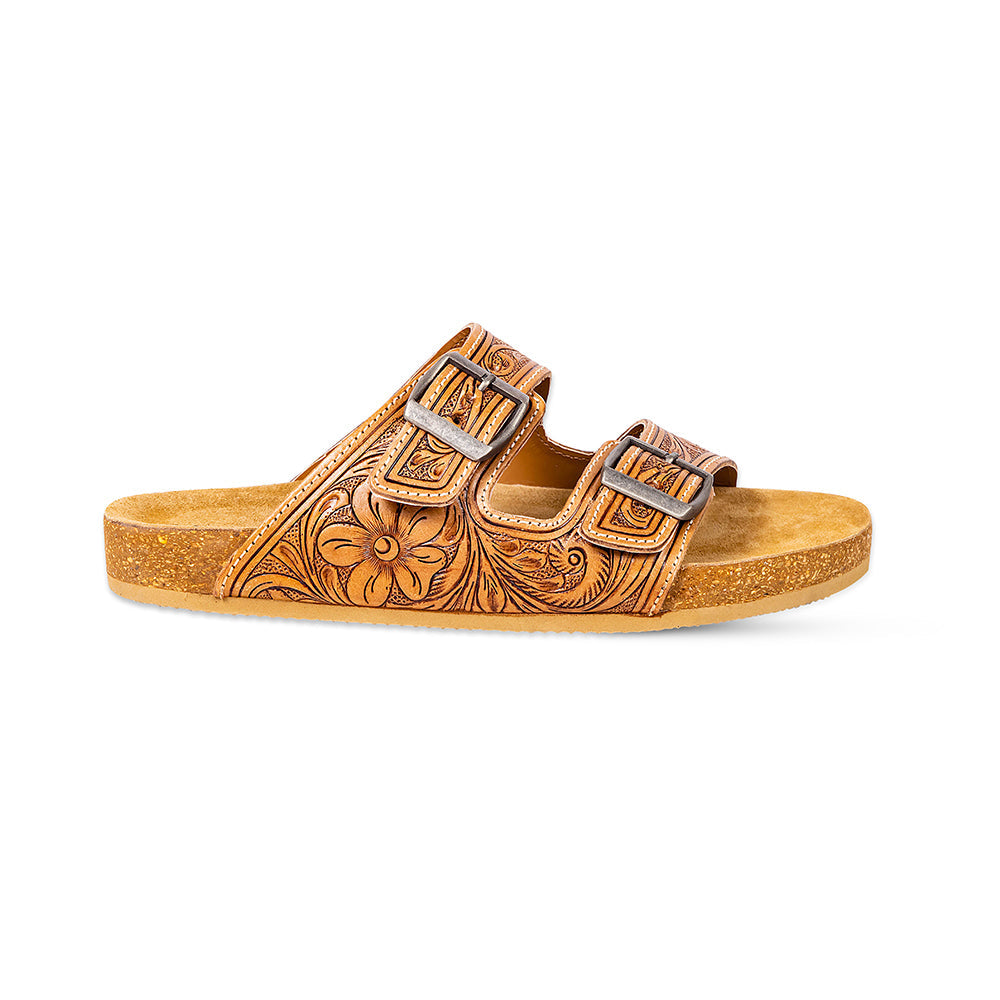 Darla Trail Hand-Tooled Sandals