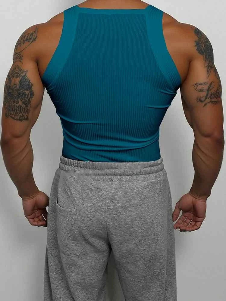 Men's Classic Ribbed Slim-Fit Tank Top Vest