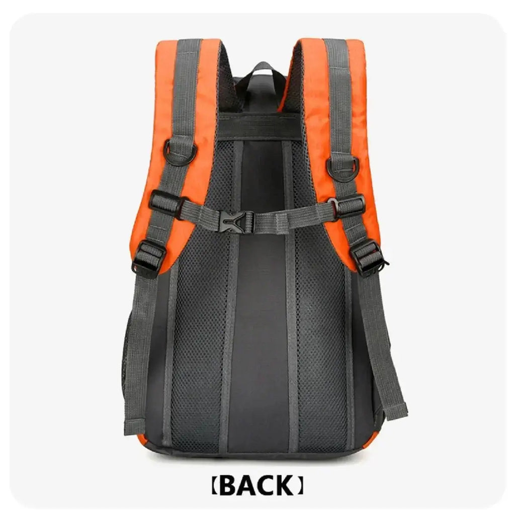 Waterproof Hiking Backpack – Lightweight Outdoor Daypack, Orange