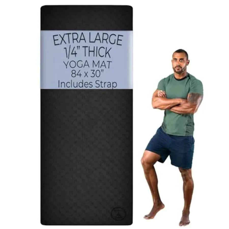 Extra Thick XL Wide Yoga Mat 10mm Cushion