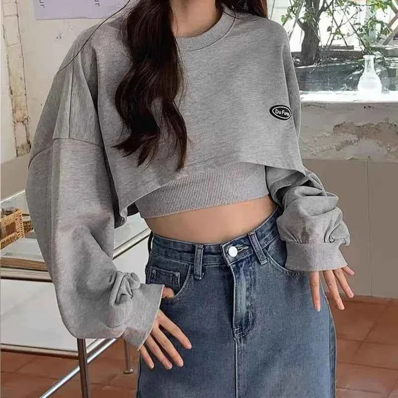 Women Batwing Sleeve Korean Two-Piece Top Set