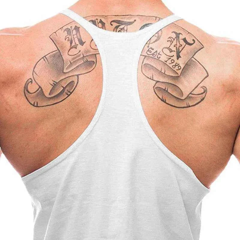 NO PAIN NO GAIN Gym Stringer Tank Top Men