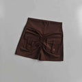 Nude High Waist Seamless Fitness Shorts with Pockets