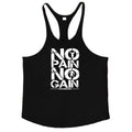 NO PAIN NO GAIN Gym Stringer Tank Top Men
