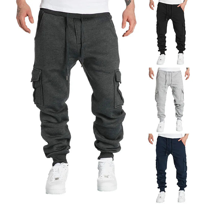 Men's Straight Fit Multi-Pocket Sweatpants