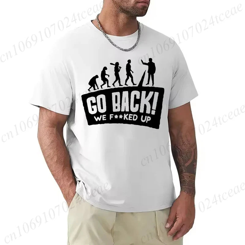 Evolution Graphic Oversized Streetwear T-Shirt