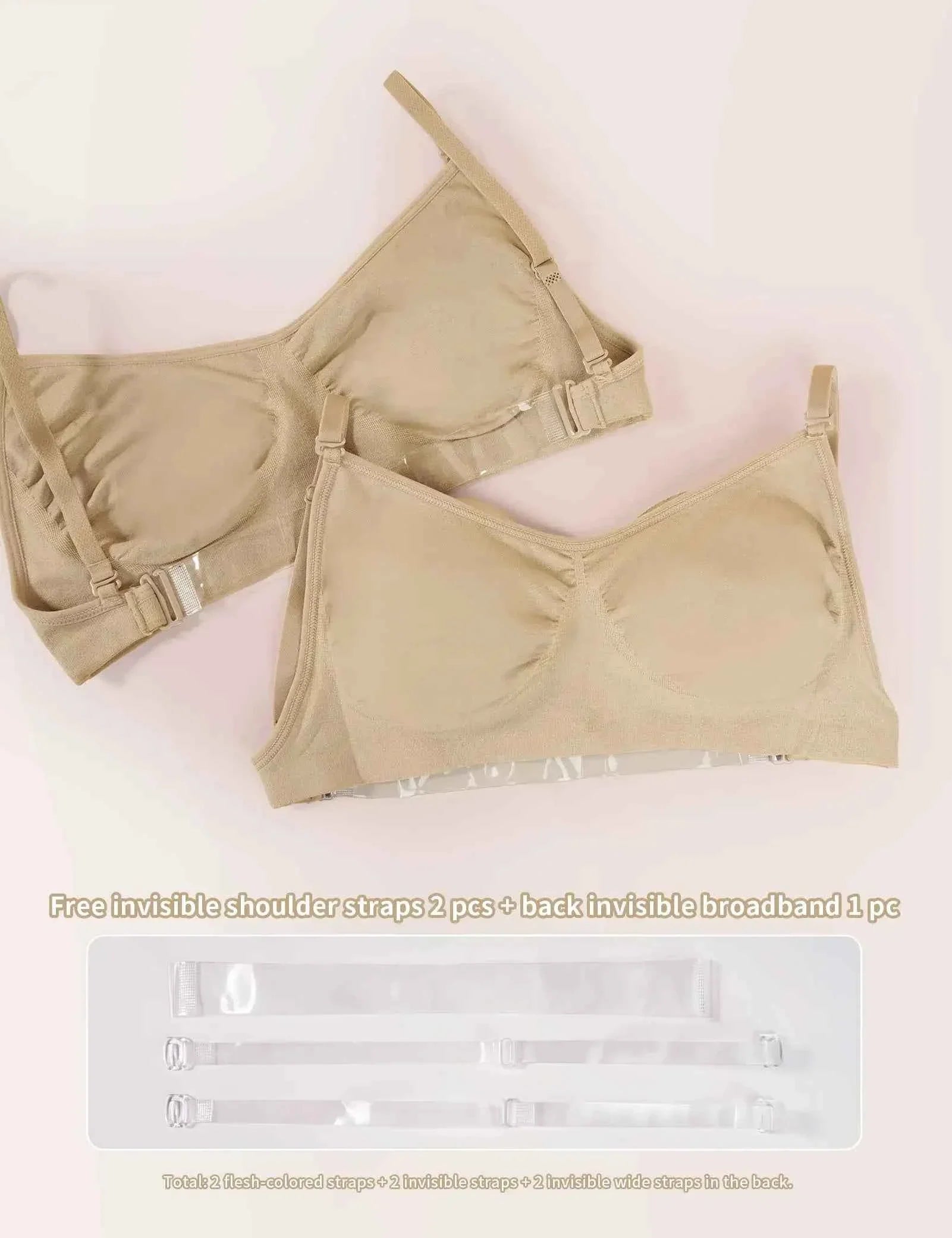 Invisible Backless Dance Bra with Clear Straps