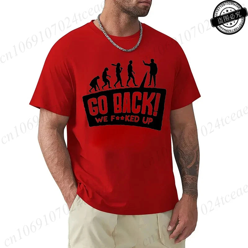 Evolution Graphic Oversized Streetwear T-Shirt