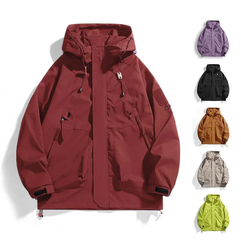 CHRLCK Unisex Waterproof Running Windbreaker