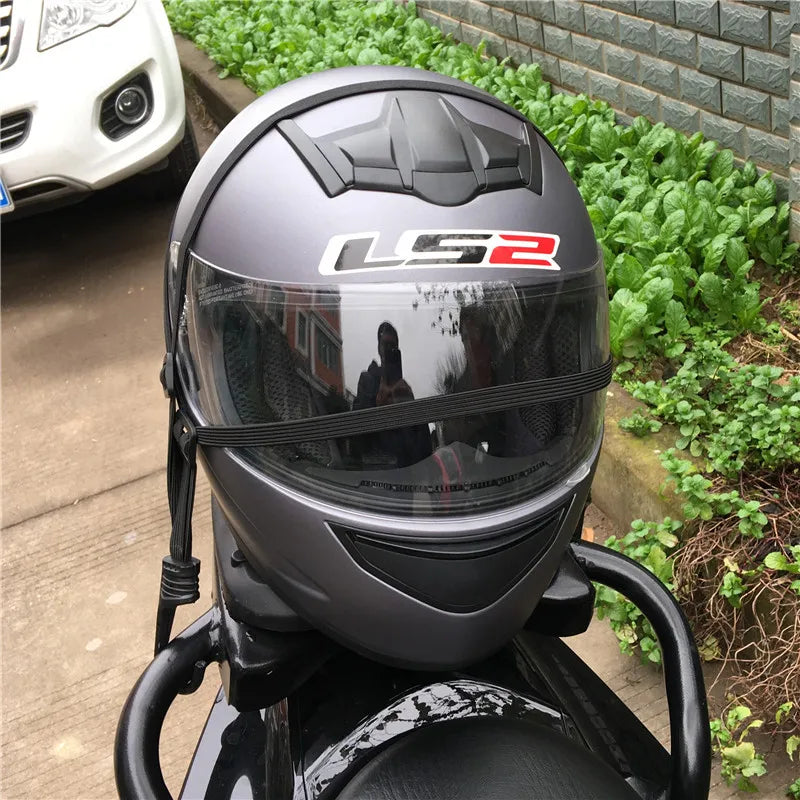 Motorcycle Retractable Helmet Luggage Elastic Rope Strap