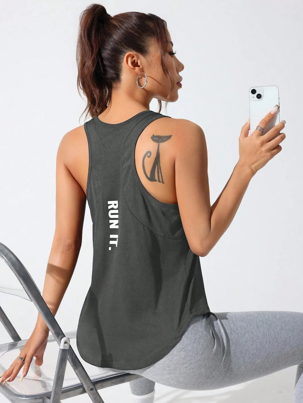 LOVELYX Flow: Women's Unique Letter Yoga-Run Vest