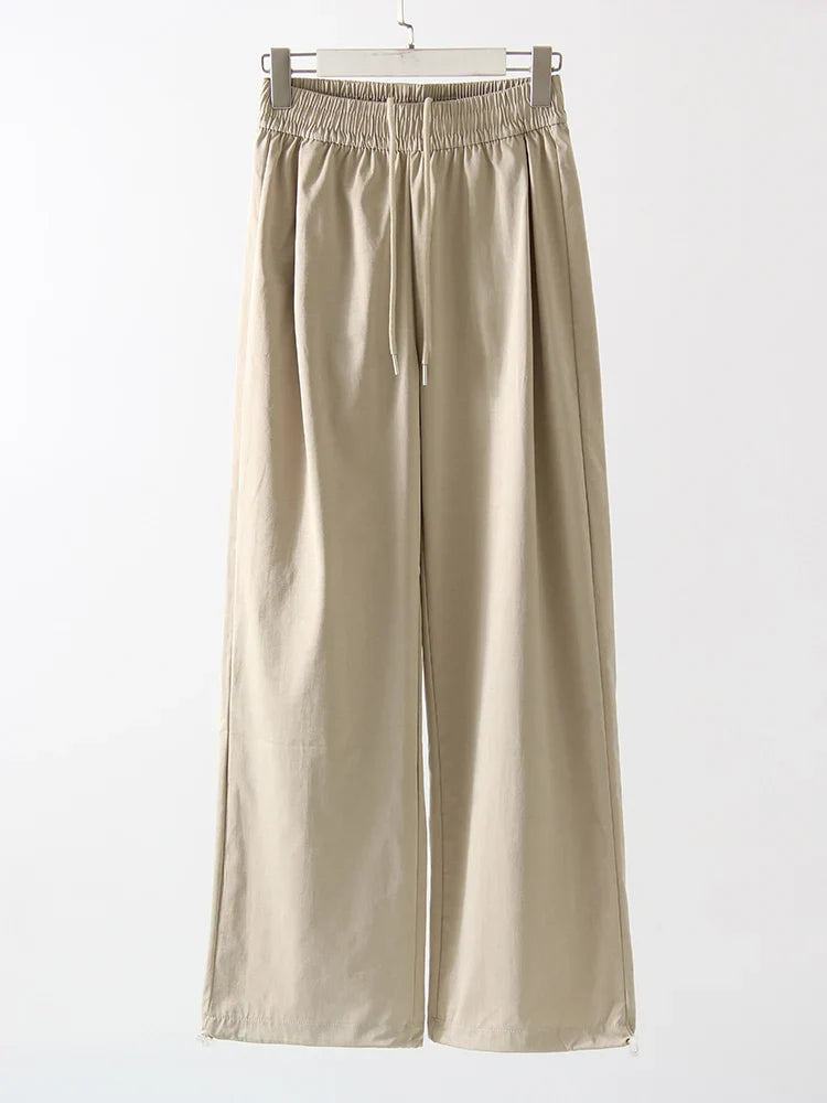 ChicEase High Waist Wide Leg Joggers