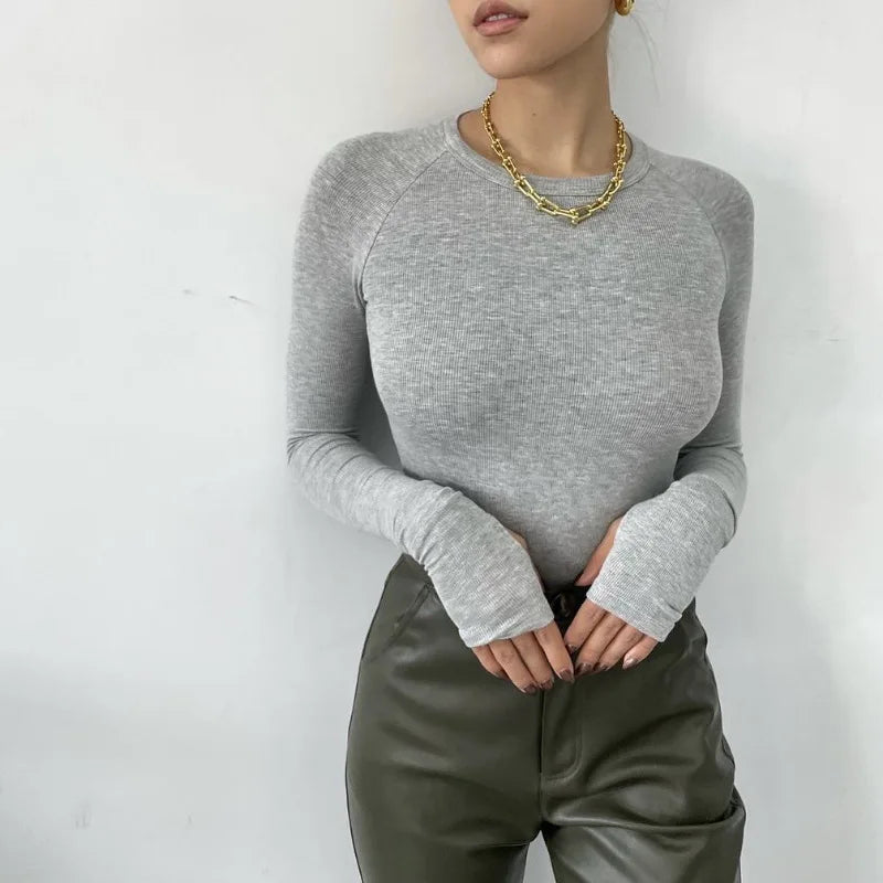Women’s Long Sleeve Bodysuit Jumpsuit