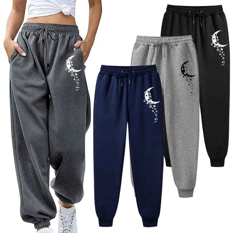 Women's Print Drawstring Jogger Pants