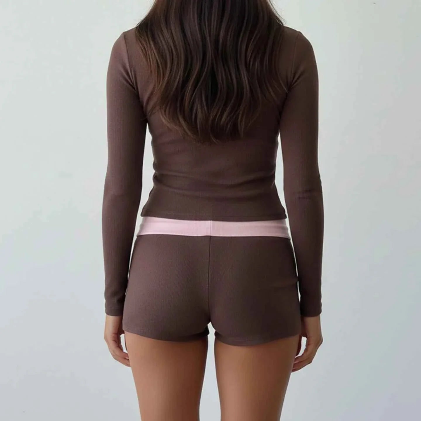 Casual Color-Block 2-Piece Set for Women