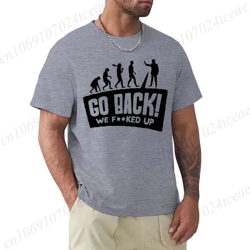Evolution Graphic Oversized Streetwear T-Shirt