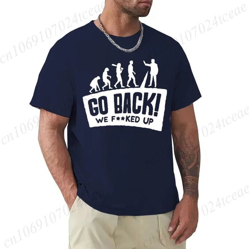Evolution Graphic Oversized Streetwear T-Shirt