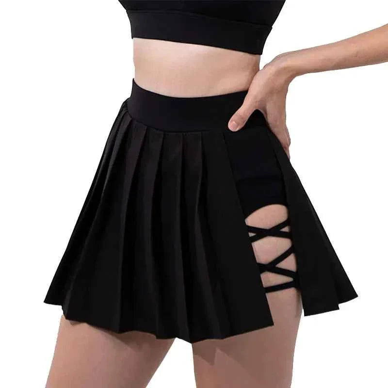 Sexy High Waist Bandage Mini Skort for Women
