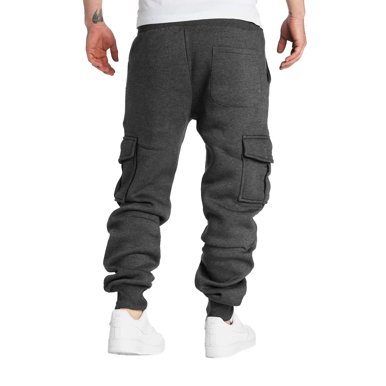 Men's Straight Fit Multi-Pocket Sweatpants