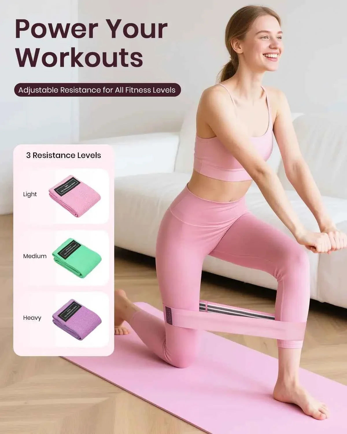 Women’s Pilates Ring & Resistance Band Set