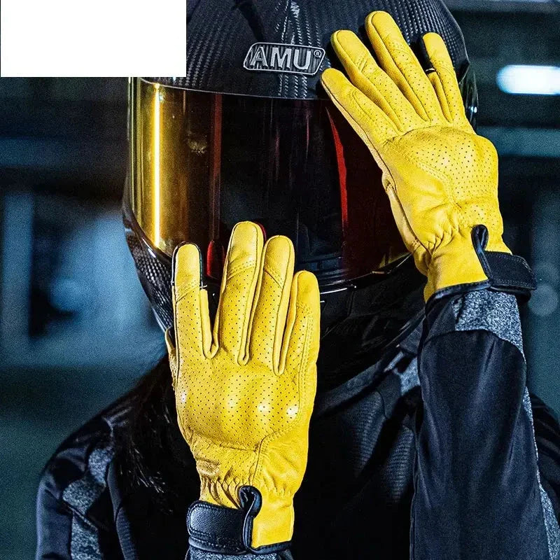 Vintage Leather Gloves Touchscreen Pro Ver