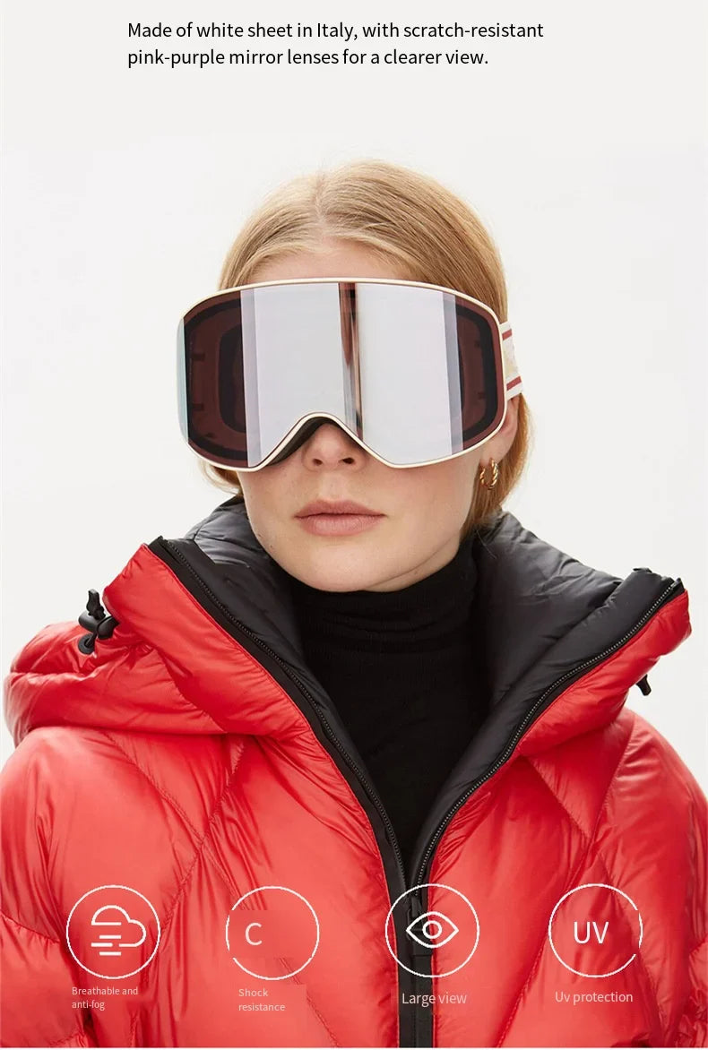 UV400 Anti-Fog Ski Snowboard Goggles
