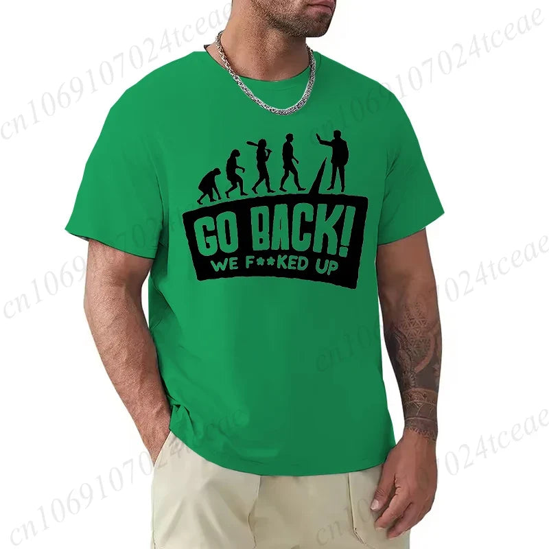 Evolution Graphic Oversized Streetwear T-Shirt