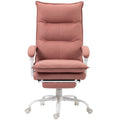 Double Padded Executive Massage Heated Office Chair Salmon