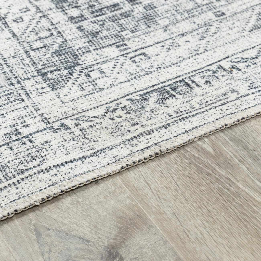 Barny Gray Blue Washable Rug - Clearance