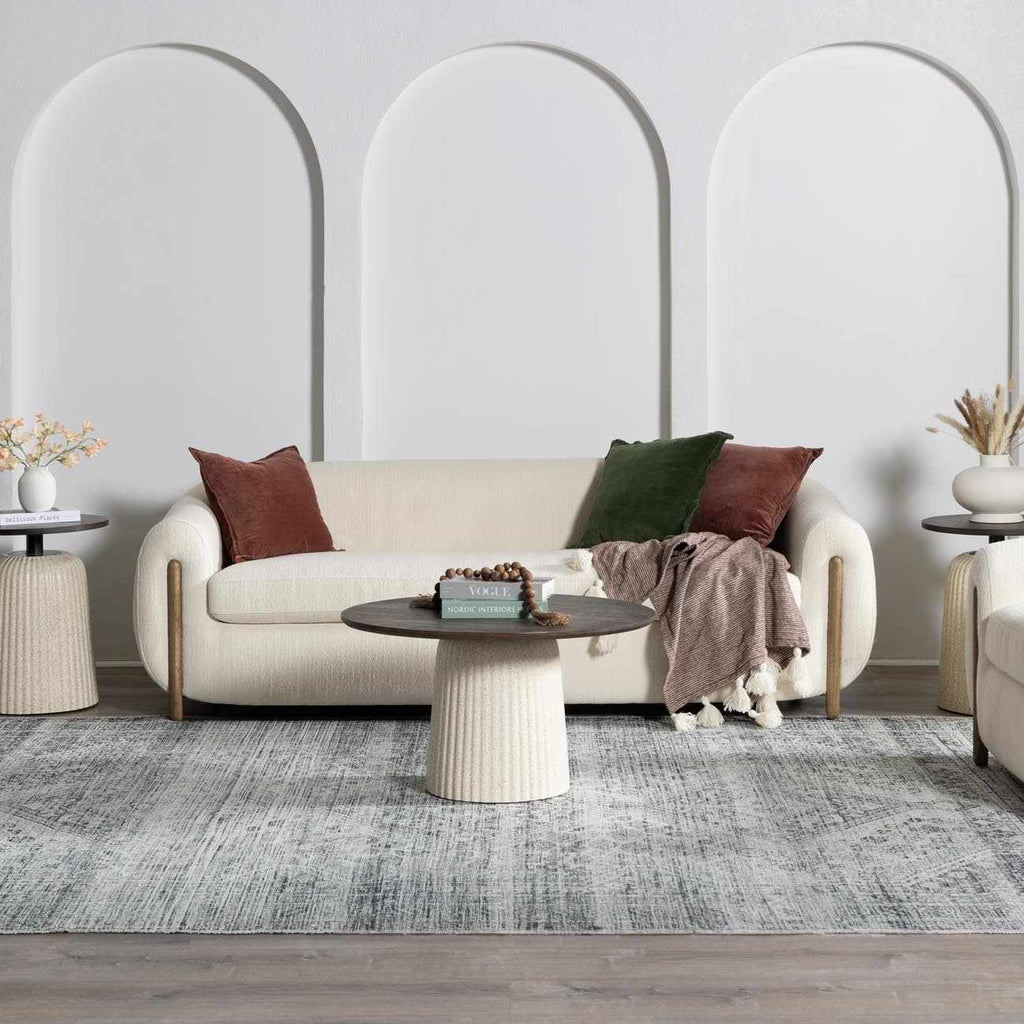 Barny Gray Blue Washable Rug - Clearance
