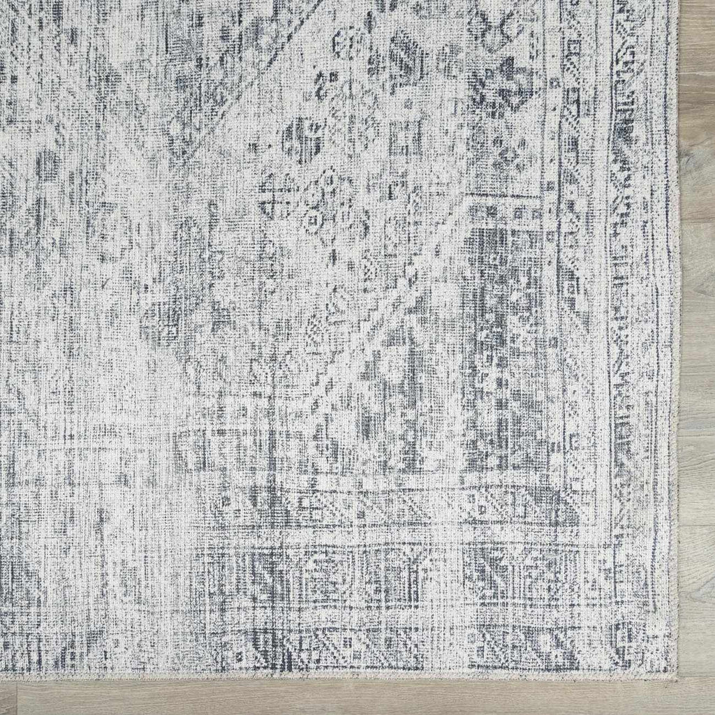 Barny Gray Blue Washable Rug - Clearance