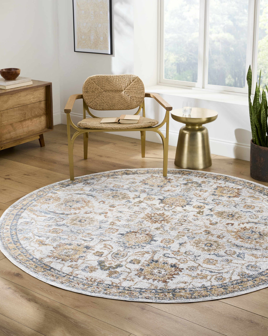 Dion Washable Floral Rug - Clearance