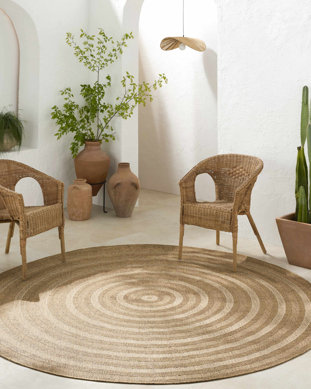 Dyami Flatweave Faux Jute Outdoor Rug