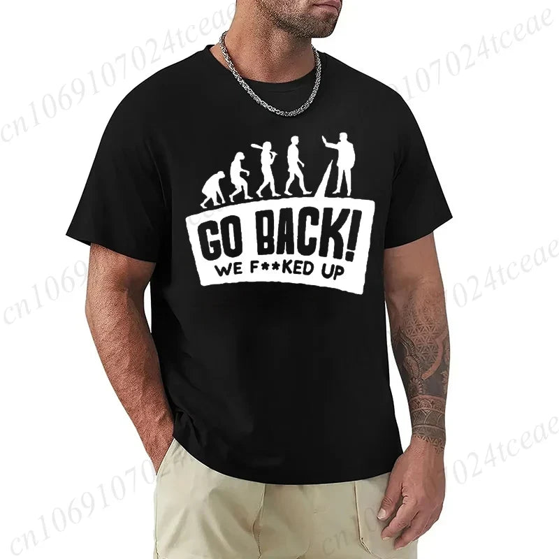 Evolution Graphic Oversized Streetwear T-Shirt