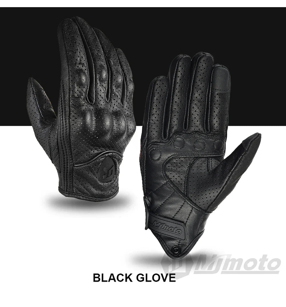 Motorcycle Retro Leather Gloves