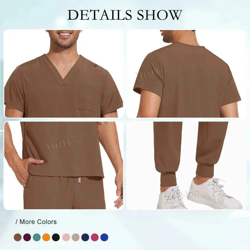 Unisex Nurse Scrubs Suit - Top & Pants