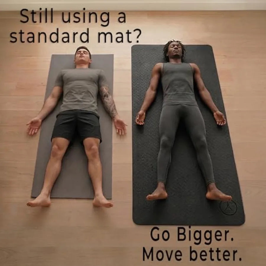 Extra Thick XL Wide Yoga Mat 10mm Cushion