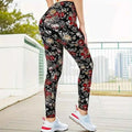 Floral Print High Elasticity Fashion Leggings